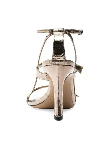 Alexandre Birman Women's Tita 85MM Metallic Leather Cage Sandals - Grafite | Thumbnail 9 Alexandre Birman Women's Tita 85MM Metallic Leather Cage Sandals - Grafite | Thumbnail 9