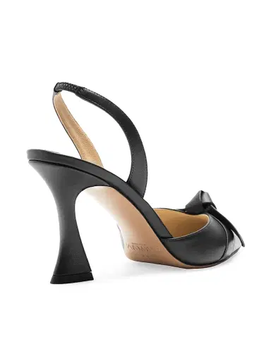 Alexandre Birman Women's Clarita Bell 85MM Leather Slingback Pumps - Black | Thumbnail 3 Alexandre Birman Women's Clarita Bell 85MM Leather Slingback Pumps - Black | Thumbnail 3