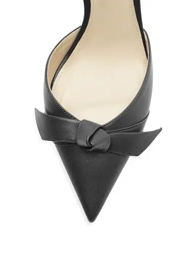 Alexandre Birman Women's Clarita Bell 85MM Leather Slingback Pumps - Black | Thumbnail 5 Alexandre Birman Women's Clarita Bell 85MM Leather Slingback Pumps - Black | Thumbnail 5