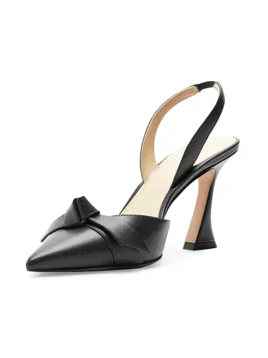 Alexandre Birman Women's Clarita Bell 85MM Leather Slingback Pumps - Black | Thumbnail 7 Alexandre Birman Women's Clarita Bell 85MM Leather Slingback Pumps - Black | Thumbnail 7