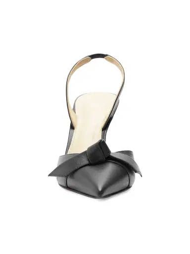 Alexandre Birman Women's Clarita Bell 85MM Leather Slingback Pumps - Black | Thumbnail 8 Alexandre Birman Women's Clarita Bell 85MM Leather Slingback Pumps - Black | Thumbnail 8