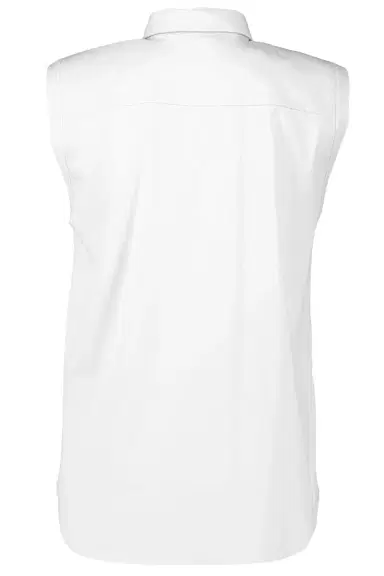 Brunello Cucinelli Shiny Trim Sleeveless Shirt | Thumbnail 5 Brunello Cucinelli Shiny Trim Sleeveless Shirt | Thumbnail 5