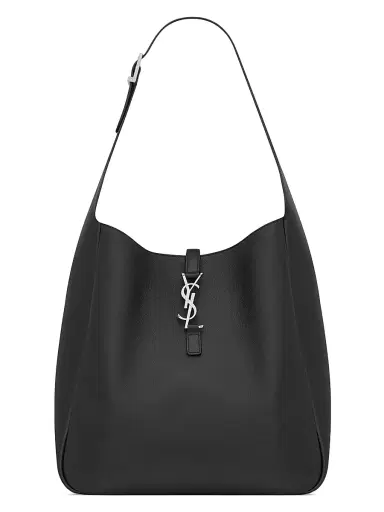 Saint Laurent Women's Le 5 7 Supple Large in Grained Leather - Black | Thumbnail 1 Saint Laurent Women's Le 5 7 Supple Large in Grained Leather - Black | Thumbnail 1