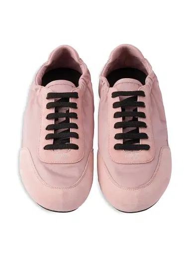 Prada Women's Collapse Re-Nylon and Suede Sneakers - Pink | Thumbnail 2 Prada Women's Collapse Re-Nylon and Suede Sneakers - Pink | Thumbnail 2