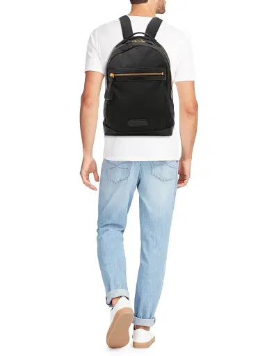 TOM FORD Men's Nylon & Leather Backpack - Black | Thumbnail 2 TOM FORD Men's Nylon & Leather Backpack - Black | Thumbnail 2