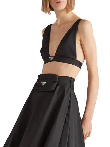 Prada Women's Re-Nylon Top - Black | Thumbnail 2 Prada Women's Re-Nylon Top - Black | Thumbnail 2