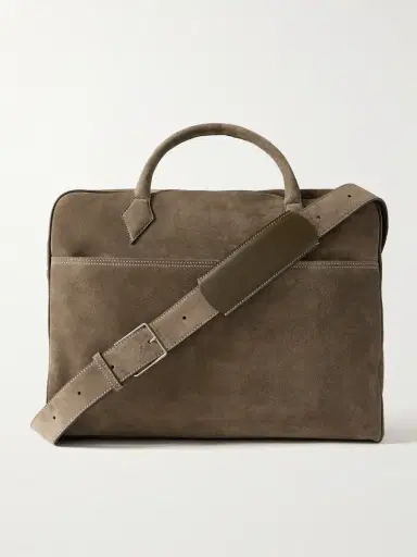 Métier Closer All Day Suede Briefcase - Men | Thumbnail 2 Métier Closer All Day Suede Briefcase - Men | Thumbnail 2