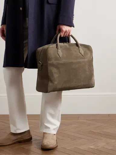 Métier Closer All Day Suede Briefcase - Men | Thumbnail 3 Métier Closer All Day Suede Briefcase - Men | Thumbnail 3