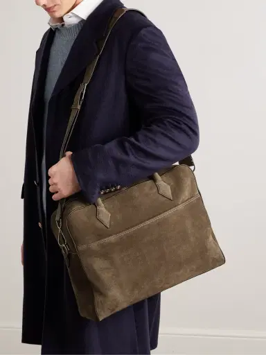 Métier Closer All Day Suede Briefcase - Men | Thumbnail 7 Métier Closer All Day Suede Briefcase - Men | Thumbnail 7