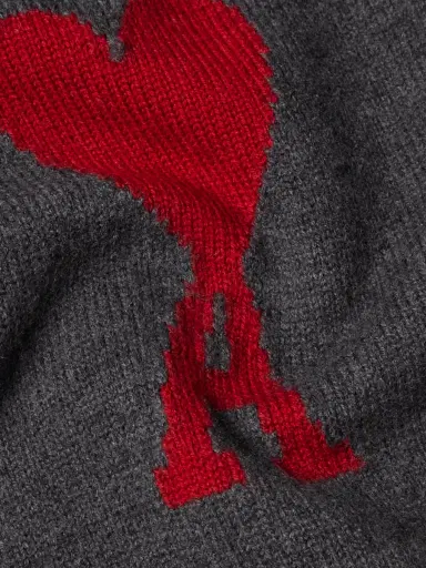 AMI PARIS Logo-Intarsia Merino Wool Cardigan - Men | Thumbnail 6 AMI PARIS Logo-Intarsia Merino Wool Cardigan - Men | Thumbnail 6