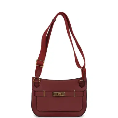 HERMÈS Hermes Mini Jypsiere Rouge H Swift Gold Hardware | Thumbnail 7 HERMÈS Hermes Mini Jypsiere Rouge H Swift Gold Hardware | Thumbnail 7