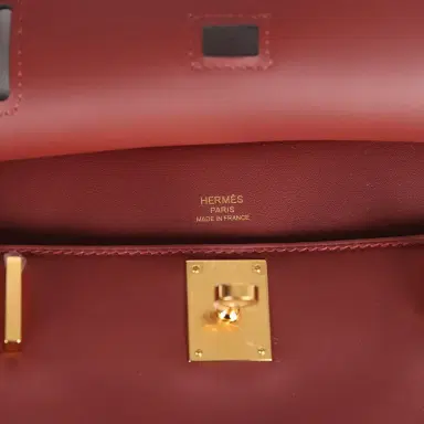 HERMÈS Hermes Mini Jypsiere Rouge H Swift Gold Hardware | Thumbnail 8 HERMÈS Hermes Mini Jypsiere Rouge H Swift Gold Hardware | Thumbnail 8