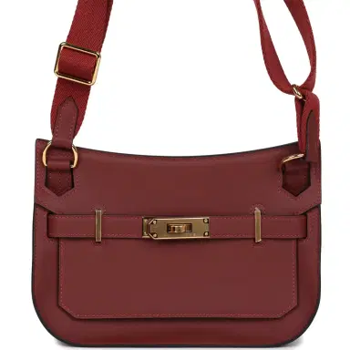 HERMÈS Hermes Mini Jypsiere Rouge H Swift Gold Hardware | Thumbnail 1 HERMÈS Hermes Mini Jypsiere Rouge H Swift Gold Hardware | Thumbnail 1