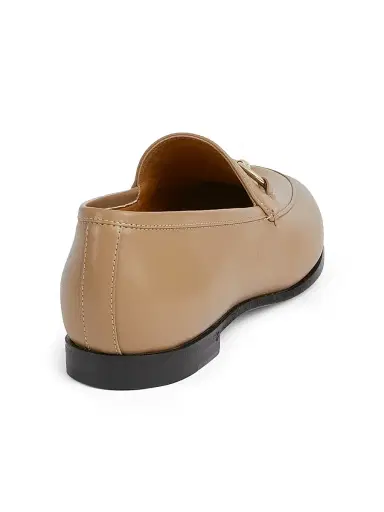 Gucci Women's Jordaan Horsebit Leather Loafers - Gloomy Almond - Size 5 | Thumbnail 3 Gucci Women's Jordaan Horsebit Leather Loafers - Gloomy Almond - Size 5 | Thumbnail 3
