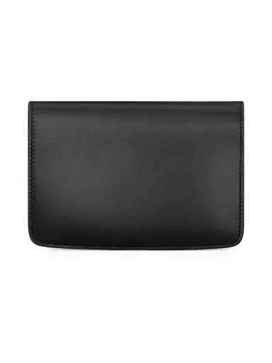 Saint Laurent Women's Voltaire Passport Case - Black | Thumbnail 4 Saint Laurent Women's Voltaire Passport Case - Black | Thumbnail 4