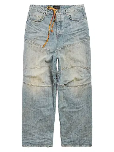 Balenciaga Men's George V Baggy Pants - Light Blue | Thumbnail 1 Balenciaga Men's George V Baggy Pants - Light Blue | Thumbnail 1