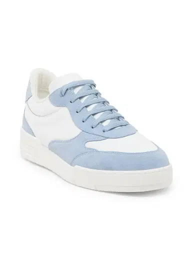 MOSCHINO Men's Streetball Colorblock Leather Sneakers | Thumbnail 2 MOSCHINO Men's Streetball Colorblock Leather Sneakers | Thumbnail 2