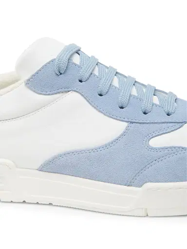 MOSCHINO Men's Streetball Colorblock Leather Sneakers | Thumbnail 5 MOSCHINO Men's Streetball Colorblock Leather Sneakers | Thumbnail 5
