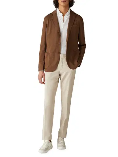 Loro Piana Men's Solid Cotton Button-Front Shirt - White | Thumbnail 2 Loro Piana Men's Solid Cotton Button-Front Shirt - White | Thumbnail 2
