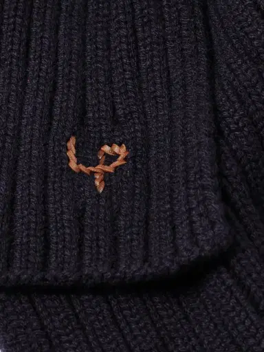Loro Piana Leather-Trimmed Ribbed Cashmere Scarf - Men | Thumbnail 3 Loro Piana Leather-Trimmed Ribbed Cashmere Scarf - Men | Thumbnail 3