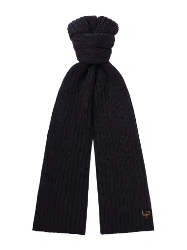 Loro Piana Leather-Trimmed Ribbed Cashmere Scarf - Men | Thumbnail 1 Loro Piana Leather-Trimmed Ribbed Cashmere Scarf - Men | Thumbnail 1