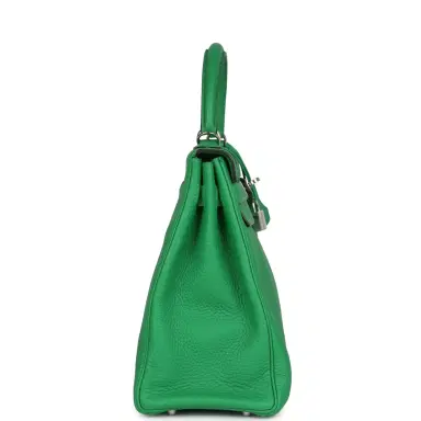 HERMÈS Pre-owned Hermes Kelly Retourne 32 Bambou Togo Palladium Hardware | Thumbnail 3 HERMÈS Pre-owned Hermes Kelly Retourne 32 Bambou Togo Palladium Hardware | Thumbnail 3