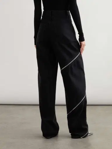 Alaïa Zip-embellished Wide-leg Jeans | Thumbnail 4 Alaïa Zip-embellished Wide-leg Jeans | Thumbnail 4