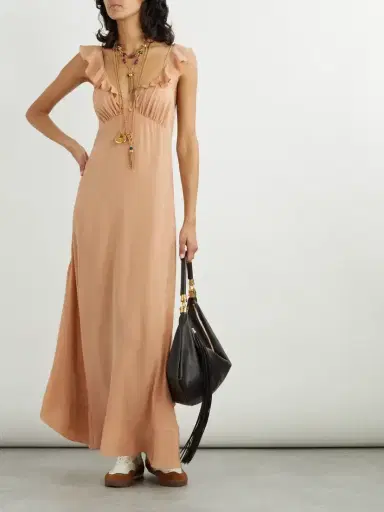 Chloé Ruffled Silk Maxi Dress | Thumbnail 2 Chloé Ruffled Silk Maxi Dress | Thumbnail 2