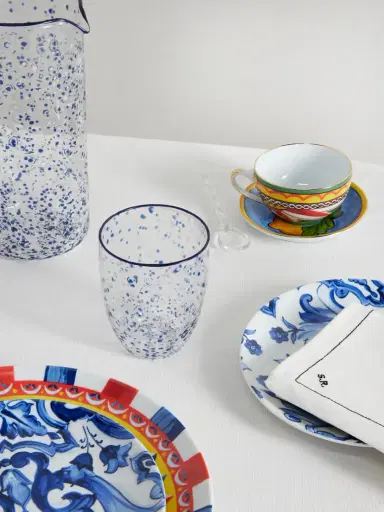 Dolce & Gabbana Painted Water Glass | Thumbnail 2 Dolce & Gabbana Painted Water Glass | Thumbnail 2