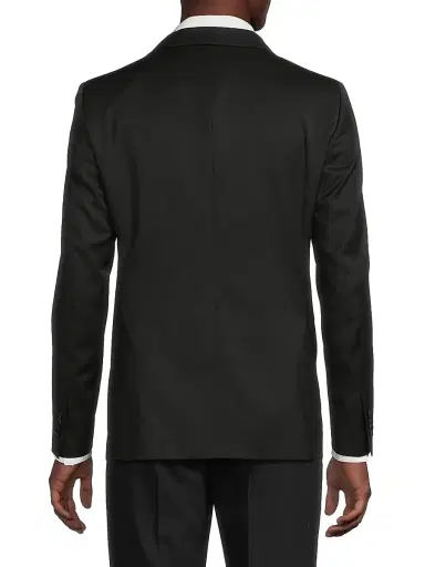 CORNELIANI Men's Crystal Peak Lapel Sportcoat - Black - Size 48 | Thumbnail 5 CORNELIANI Men's Crystal Peak Lapel Sportcoat - Black - Size 48 | Thumbnail 5