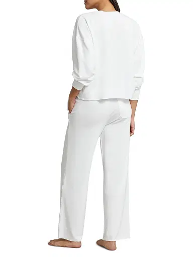 Polo Ralph Lauren Women's French Terry 2-Piece Pajama Set | Thumbnail 3 Polo Ralph Lauren Women's French Terry 2-Piece Pajama Set | Thumbnail 3