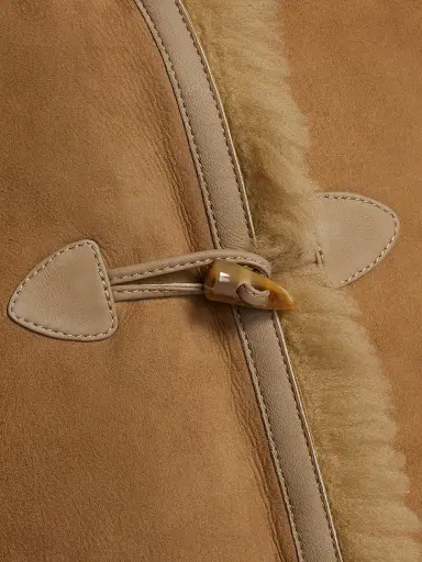 Nili Lotan Women's Benoite Shearling-Trimmed Suede Jacket - Camel | Thumbnail 7 Nili Lotan Women's Benoite Shearling-Trimmed Suede Jacket - Camel | Thumbnail 7
