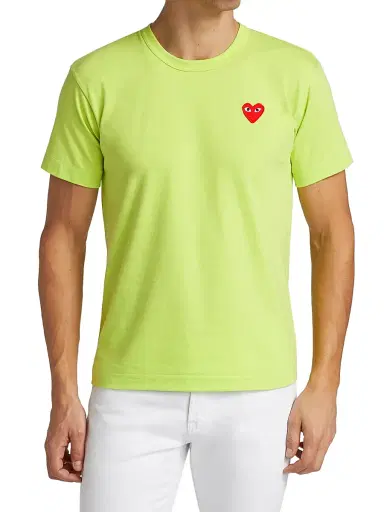 Comme des Garçons PLAY Men's Play Heart T-Shirt - Green - Size Small | Thumbnail 3 Comme des Garçons PLAY Men's Play Heart T-Shirt - Green - Size Small | Thumbnail 3