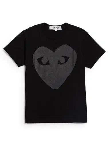 Comme des Garçons PLAY Men's Large Heart Cotton Tee - Black | Thumbnail 6 Comme des Garçons PLAY Men's Large Heart Cotton Tee - Black | Thumbnail 6