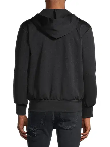 Comme des Garçons PLAY Men's Signature Logo Zip-Front Hoodie - Black - Size Medium | Thumbnail 5 Comme des Garçons PLAY Men's Signature Logo Zip-Front Hoodie - Black - Size Medium | Thumbnail 5