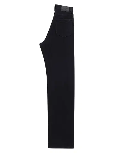 Saint Laurent Women's V-Waist Long Baggy Jeans - Midnight Black | Thumbnail 2 Saint Laurent Women's V-Waist Long Baggy Jeans - Midnight Black | Thumbnail 2