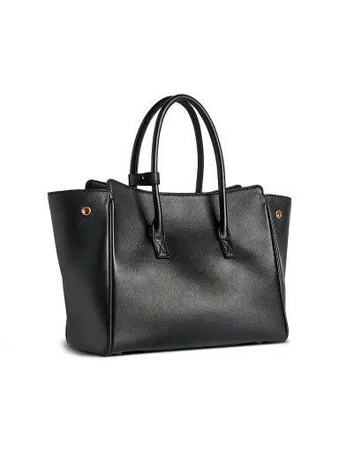 Balenciaga Women's Hampton Mini Carry All Bag in Smooth Calfskin - Black | Thumbnail 6 Balenciaga Women's Hampton Mini Carry All Bag in Smooth Calfskin - Black | Thumbnail 6