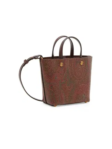 Etro Women's Extra-Small Essential Paisley Shopper Tote Bag - Brown | Thumbnail 5 Etro Women's Extra-Small Essential Paisley Shopper Tote Bag - Brown | Thumbnail 5