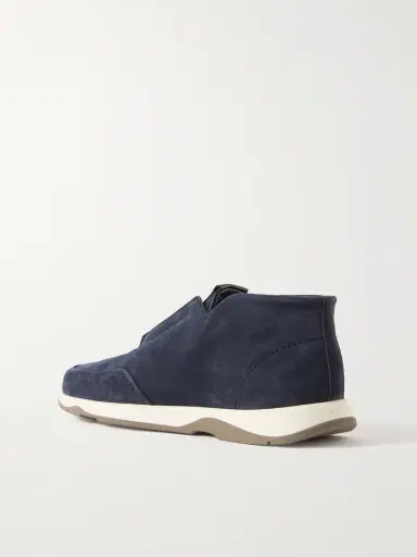Berluti Échappée Scritto Suede Slip-On Sneakers - Men | Thumbnail 4 Berluti Échappée Scritto Suede Slip-On Sneakers - Men | Thumbnail 4