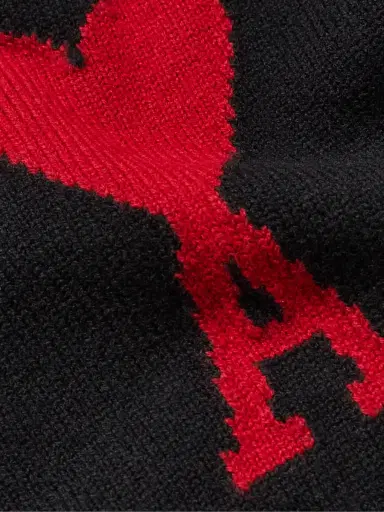 AMI PARIS Logo-Intarsia Virgin Wool Cardigan - Men | Thumbnail 5 AMI PARIS Logo-Intarsia Virgin Wool Cardigan - Men | Thumbnail 5