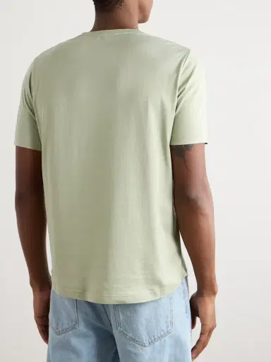 Loro Piana Silk and Cotton-Blend T-Shirt - Men | Thumbnail 3 Loro Piana Silk and Cotton-Blend T-Shirt - Men | Thumbnail 3
