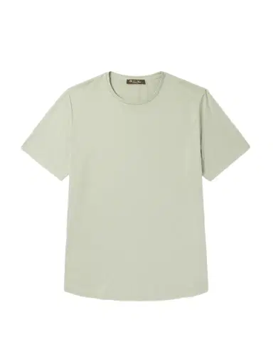 Loro Piana Silk and Cotton-Blend T-Shirt - Men | Thumbnail 1 Loro Piana Silk and Cotton-Blend T-Shirt - Men | Thumbnail 1