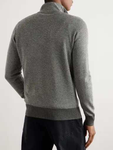 Loro Piana Roadster Cashmere Half-Zip Sweater - Men | Thumbnail 3 Loro Piana Roadster Cashmere Half-Zip Sweater - Men | Thumbnail 3
