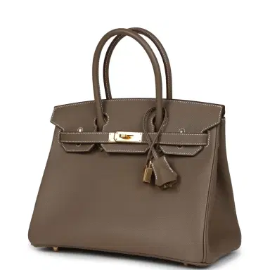 HERMÈS Hermes Birkin 30 Etoupe Epsom Gold Hardware | Thumbnail 5 HERMÈS Hermes Birkin 30 Etoupe Epsom Gold Hardware | Thumbnail 5