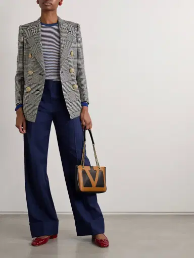 Valentino Garavani Ribbed Striped Silk Sweater | Thumbnail 2 Valentino Garavani Ribbed Striped Silk Sweater | Thumbnail 2