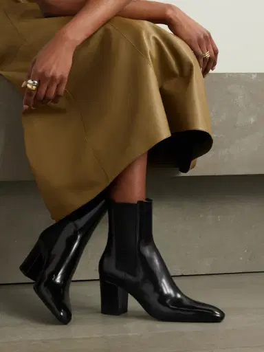 Saint Laurent Betty Glossed-leather Chelsea Boots | Thumbnail 2 Saint Laurent Betty Glossed-leather Chelsea Boots | Thumbnail 2