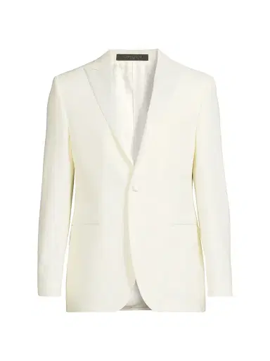 CORNELIANI Men's Peak Lapel Wool Dinner Jacket | Thumbnail 1 CORNELIANI Men's Peak Lapel Wool Dinner Jacket | Thumbnail 1