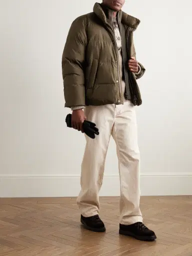 Loro Piana Lucio Quilted Storm System® Silk Jacket - Men | Thumbnail 2 Loro Piana Lucio Quilted Storm System® Silk Jacket - Men | Thumbnail 2