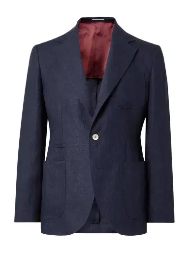 Brunello Cucinelli Linen Suit Jacket - Men | Thumbnail 1 Brunello Cucinelli Linen Suit Jacket - Men | Thumbnail 1