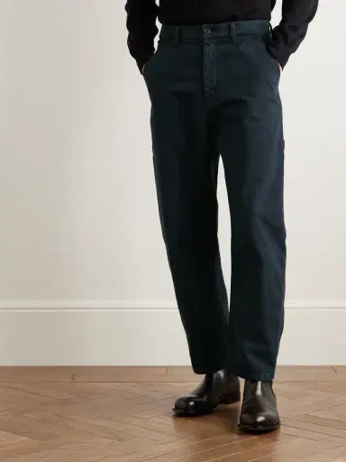 Nili Lotan Emir Straight-Leg Cotton-Blend Twill Trousers - Men | Thumbnail 3 Nili Lotan Emir Straight-Leg Cotton-Blend Twill Trousers - Men | Thumbnail 3